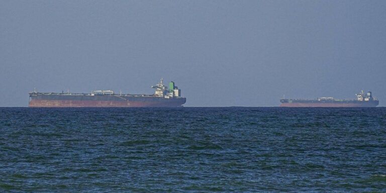 Tankers at strait of hormuz